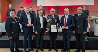 Gruppenbild mit dem ausgezeichneten Präsidenten Karsten Utterodt